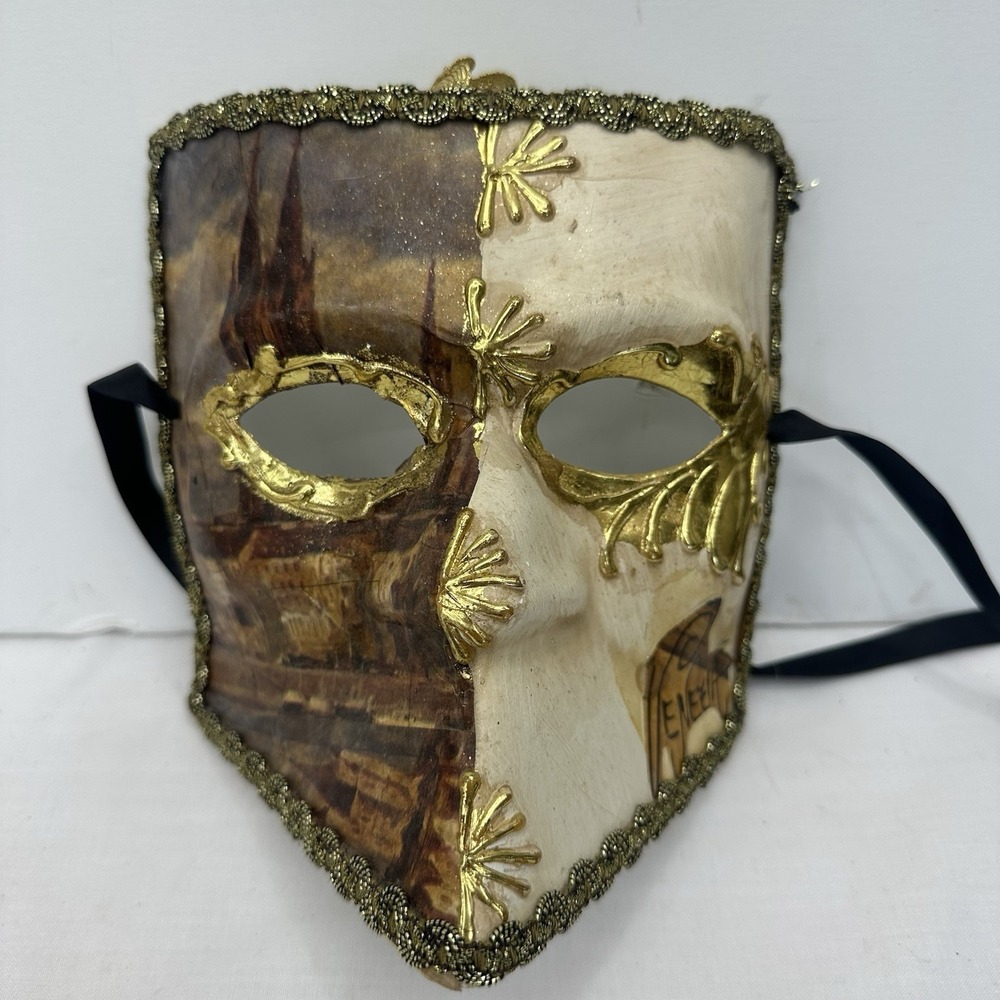 Venetian Bauta Cathedral‎ Dome Mask Mardi Gras Prom Halloween Costume Party
